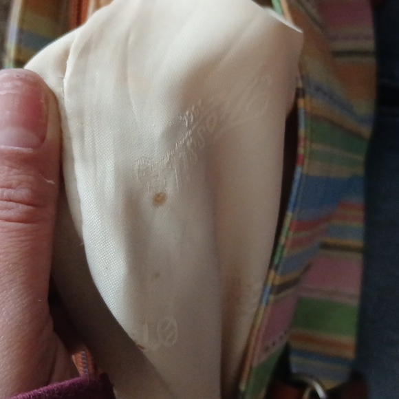 Fossil multi color striped hand bag y2k - Picture 15 of 16